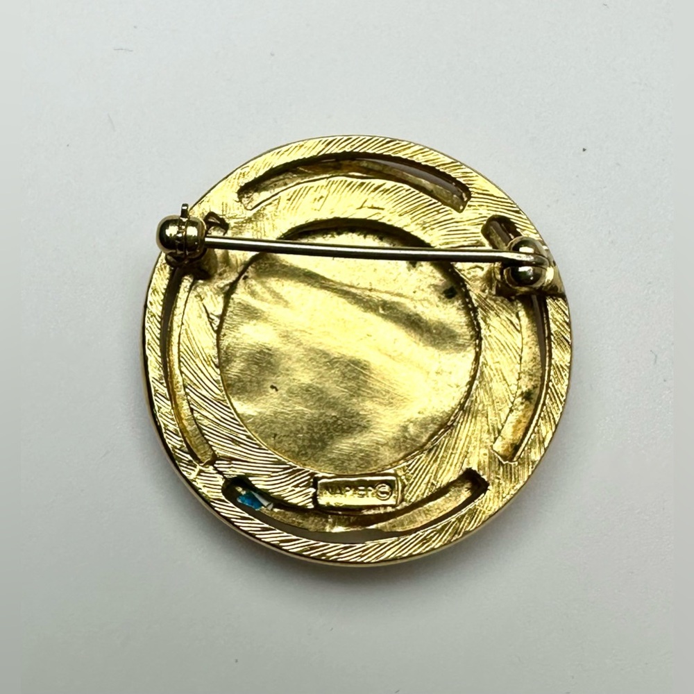 💛Vintage Napier 1980s Dionysos Coin Brooch - Picture 6 of 8